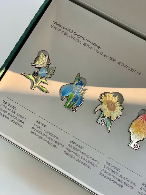  Custom Botanical Enamel Pin Set as Client Appreciation Gift for Premium Fitness Studio in Singapore, Malaysia & Thailand
