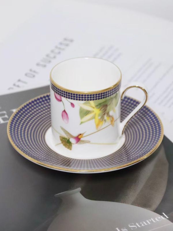  Custom Hand-Painted Floral Cup & Saucer Set as VIP Welcome Gift for Luxury Hotel Group in Singapore, Malaysia & Thailand