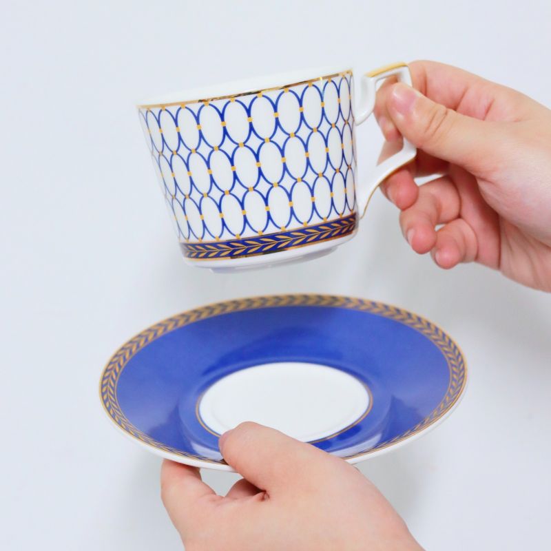  Custom Coffee Cup & Saucer Set as Client Appreciation Gift for Design Studio in Singapore, Malaysia & Thailand