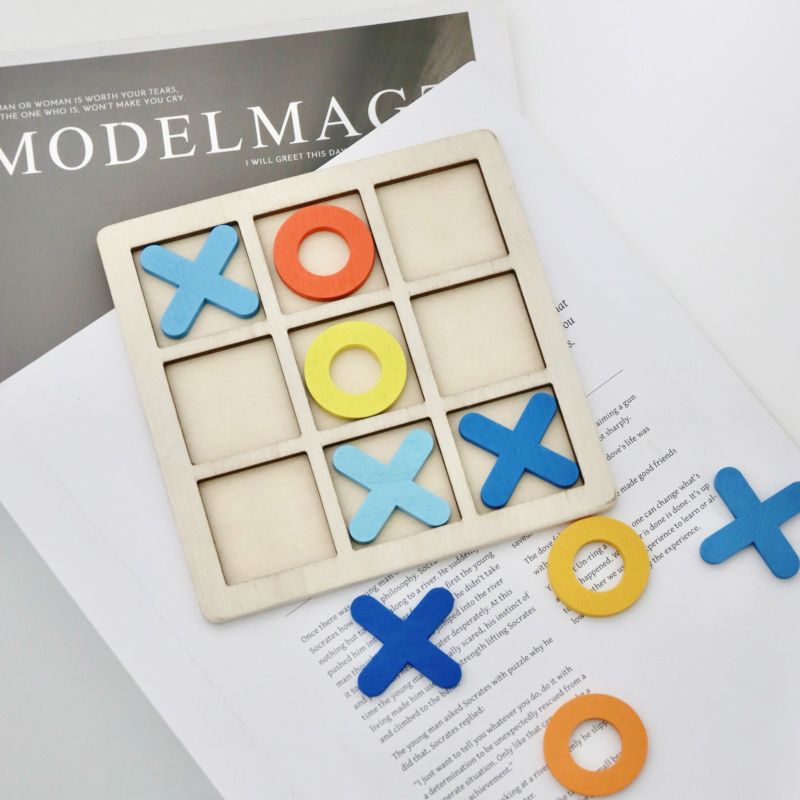Wooden Tic-Tac-Toe Gift Set