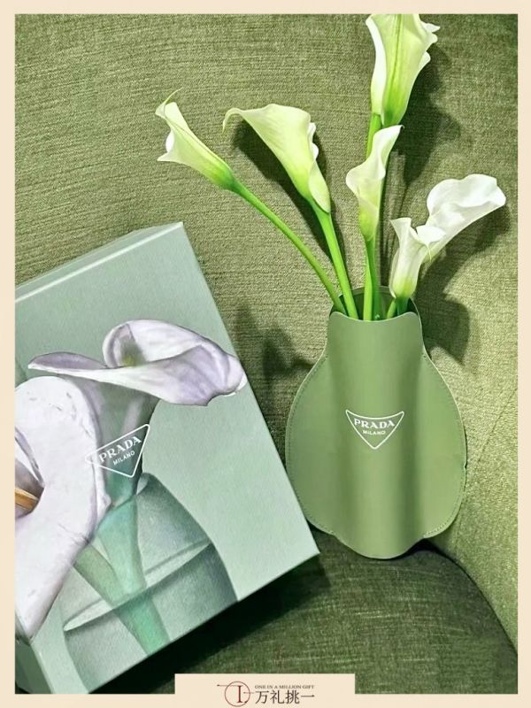 Prada Leather Vase Gift