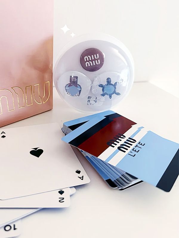 Custom MIU MIU Summer Playing Cards for Singapore Fashion Week &ndash; Stylish Corporate Gift Case Study