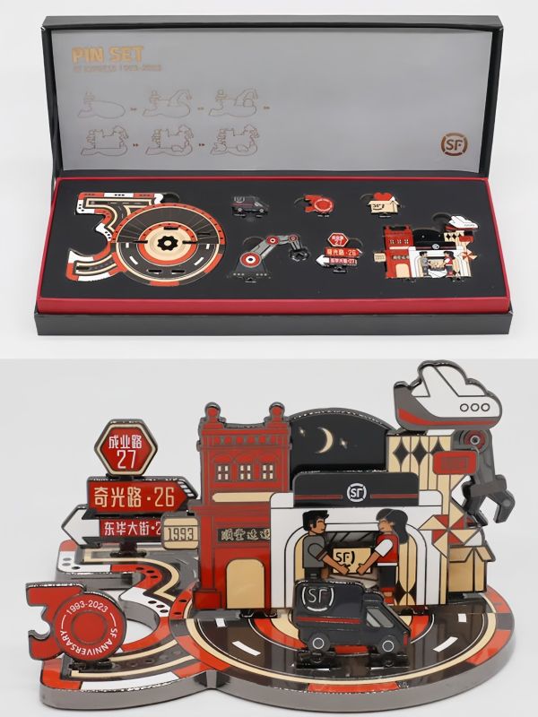 Custom 3D Sculpted Pin | Low MOQ Corporate Gift