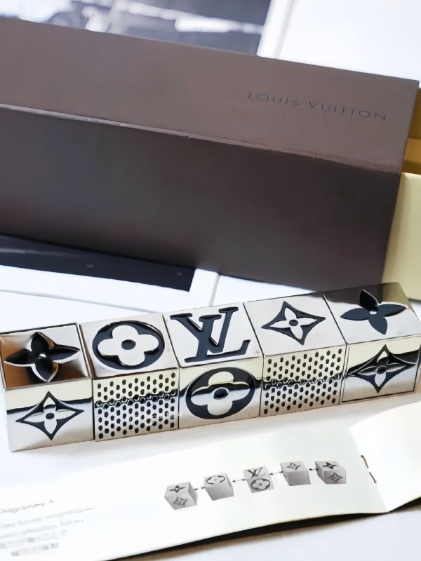 LV Monogram Metal Ice Stones