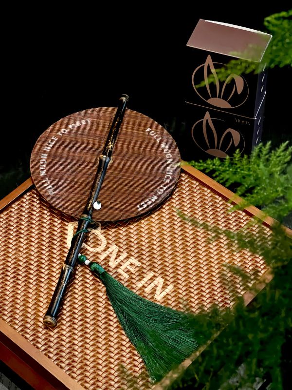 Bamboo Waist Fan Mid-Autumn Gift Set