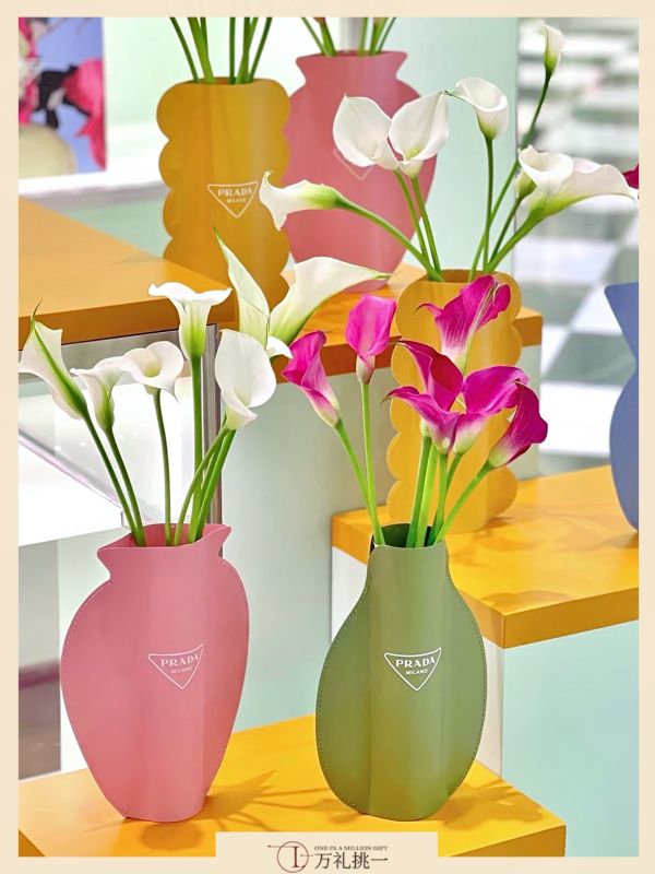 Leather Vase for Staff & Client Gifts