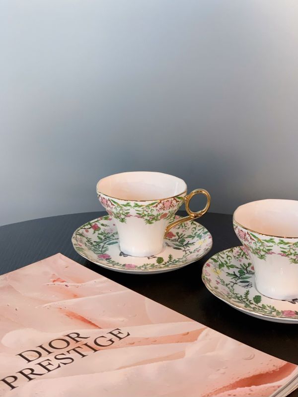 Custom Double Cup Saucer Set | Luxury Corporate Gift