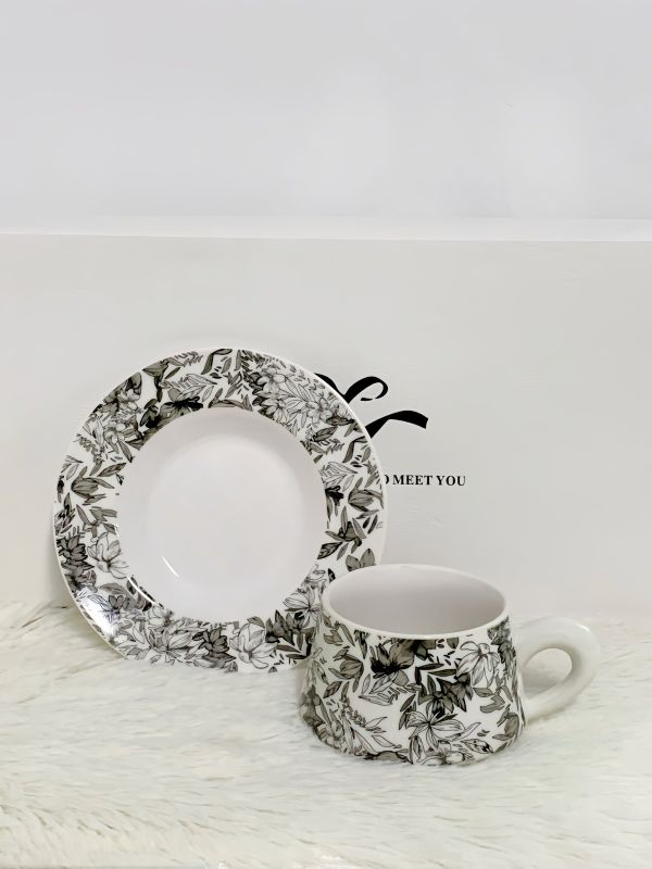 Custom Engraved Ceramic Cup Set | Low MOQ Corporate Gift