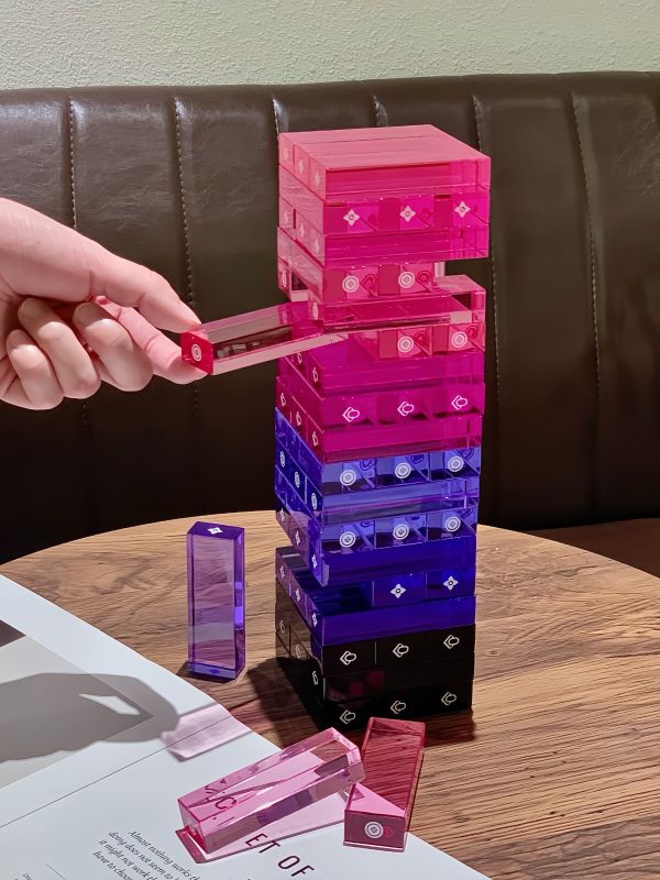 Custom Acrylic Jenga Logo Corporate Gift