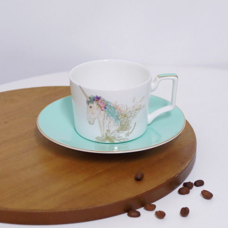 Custom Coffee Cup Saucer Gift