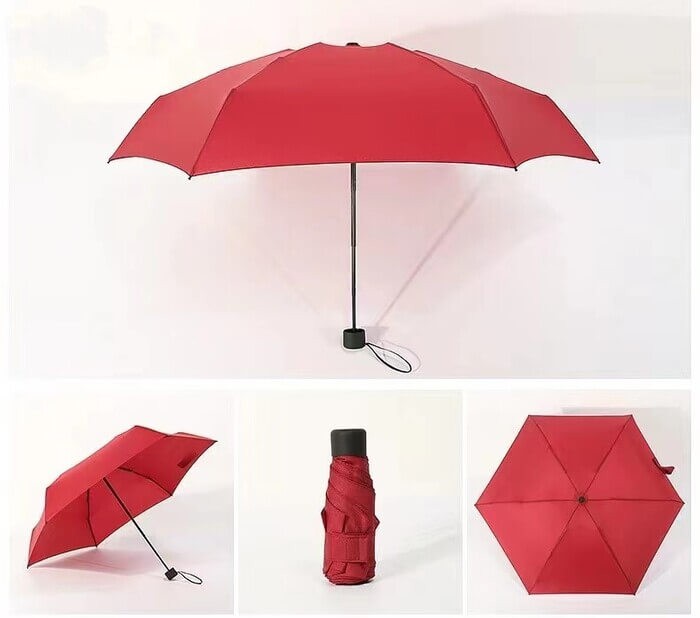 Custom Logo Mini 5-Fold Umbrella