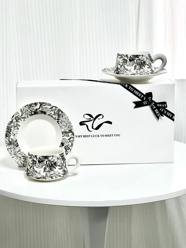 Eco White Bow Cup | Sustainable ESG Corporate Gift