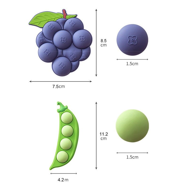 Fruit Shape Fridge Magnet Set