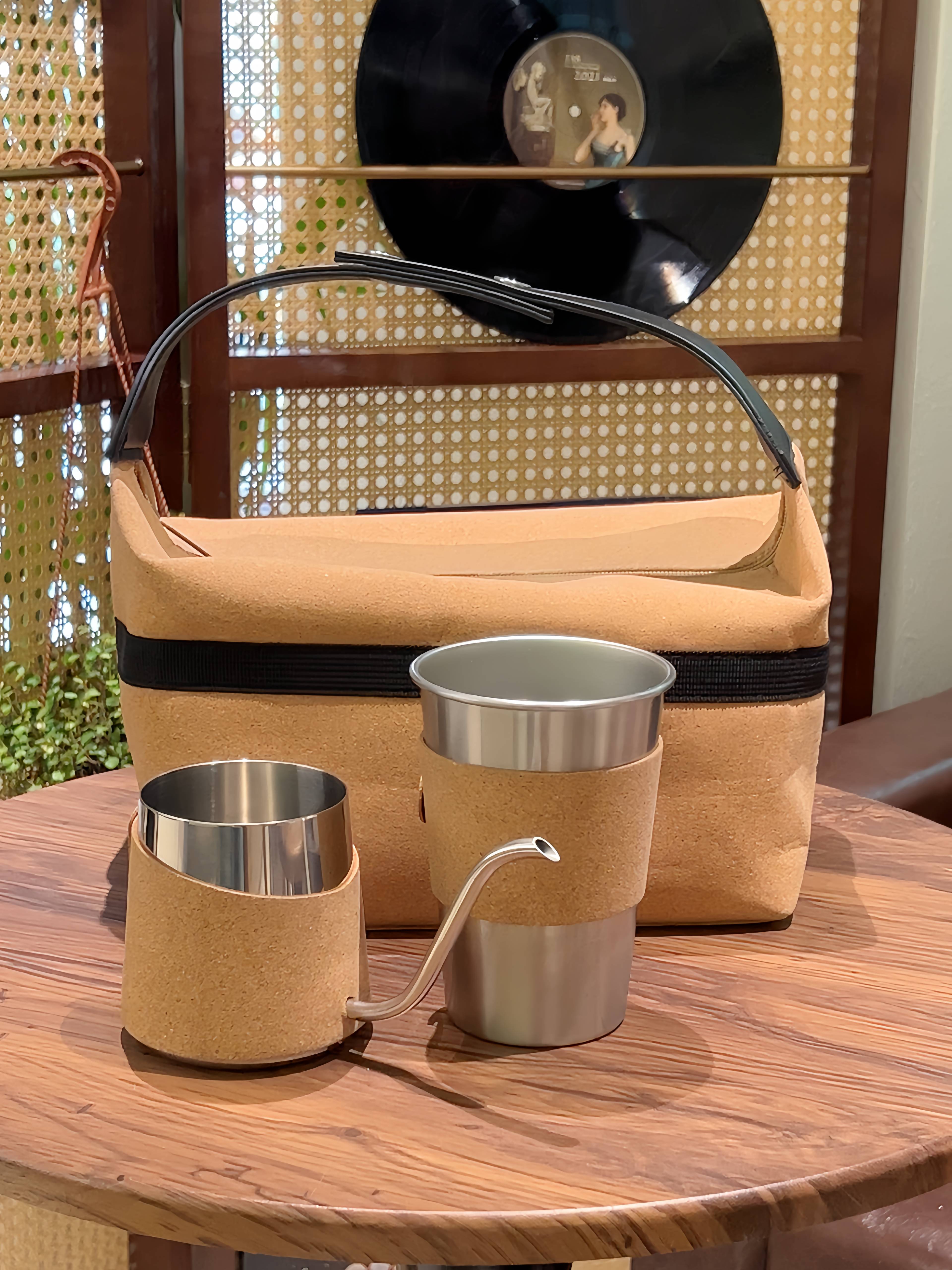 Eco Cork Coffee Set Gift